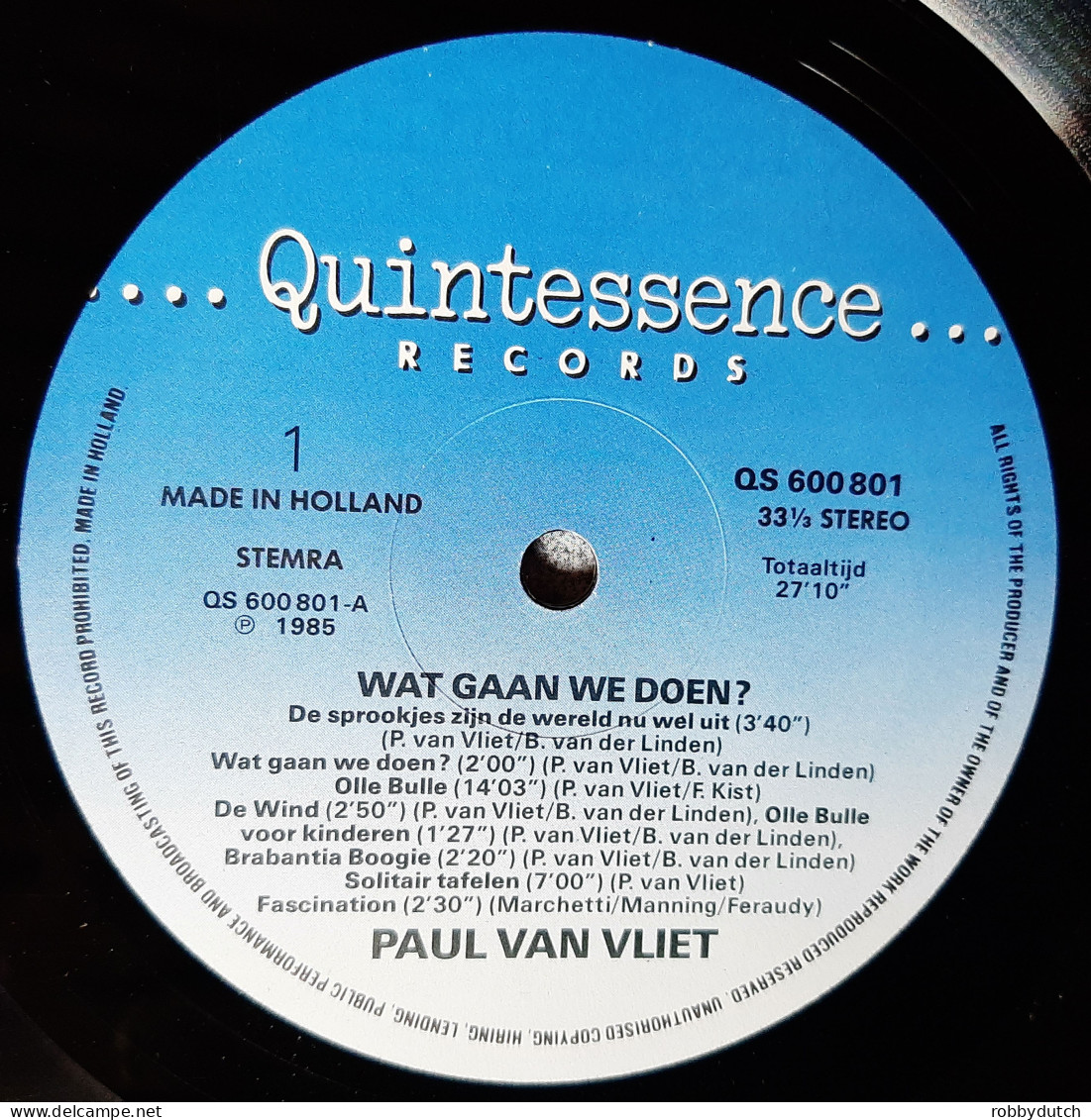 * 2LP *  PAUL VAN VLIET - WAT GAAN WE DOEN? (Holland 1985)