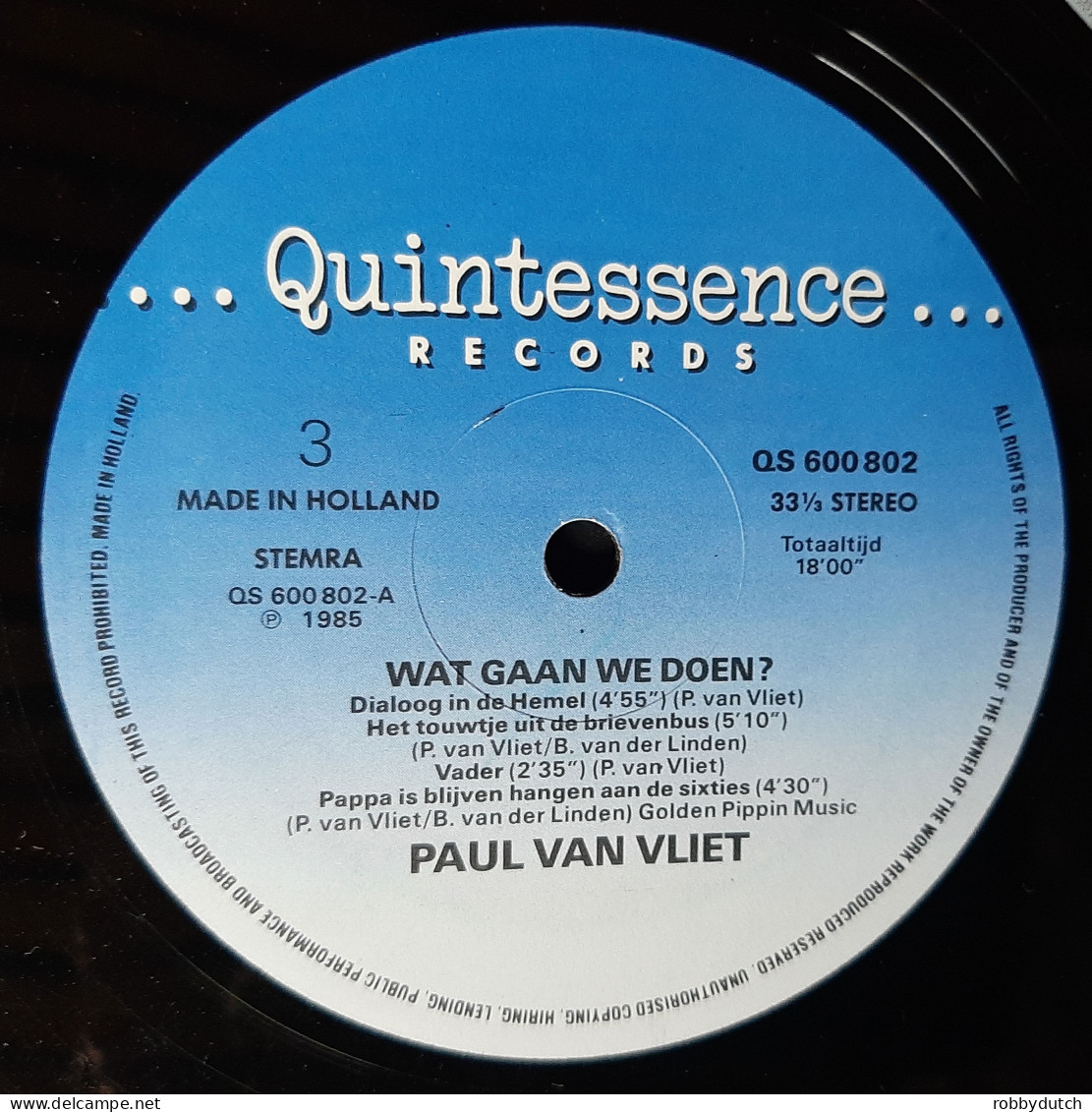 * 2LP *  PAUL VAN VLIET - WAT GAAN WE DOEN? (Holland 1985)