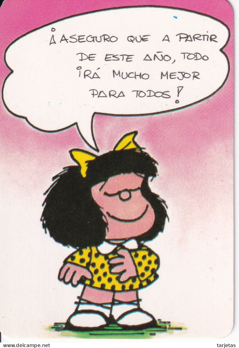 CALENDARIO DEL AÑO 1990 DE MAFALDA  (CALENDRIER-CALENDAR) - Small : 1981-90