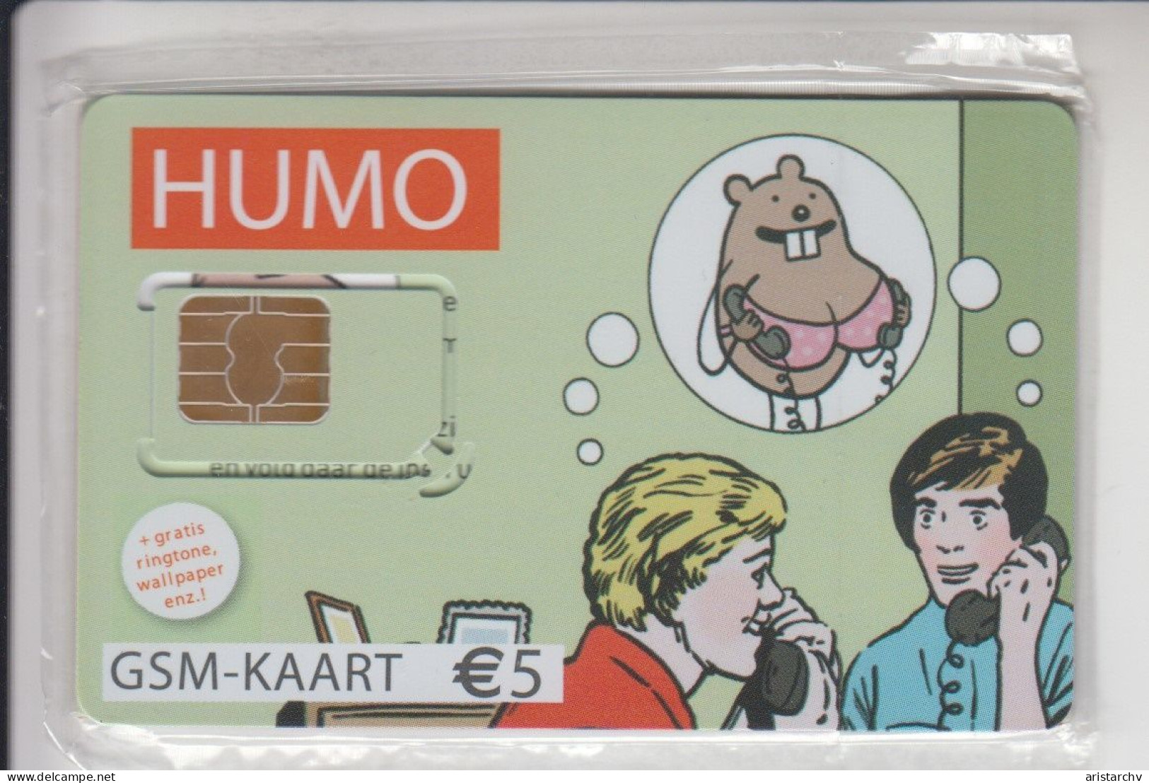 BELGIUM PROXIMUS HUMO MINT CARD IN BLISTER - [2] Prepaid & Refill Cards