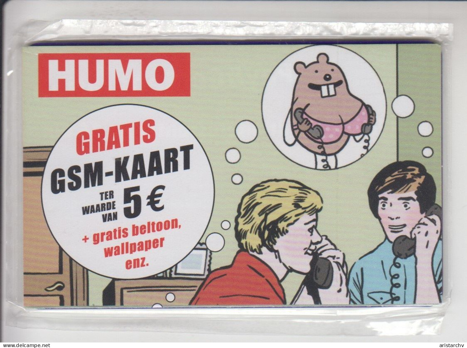 BELGIUM PROXIMUS HUMO MINT CARD IN BLISTER - [2] Prepaid & Refill Cards