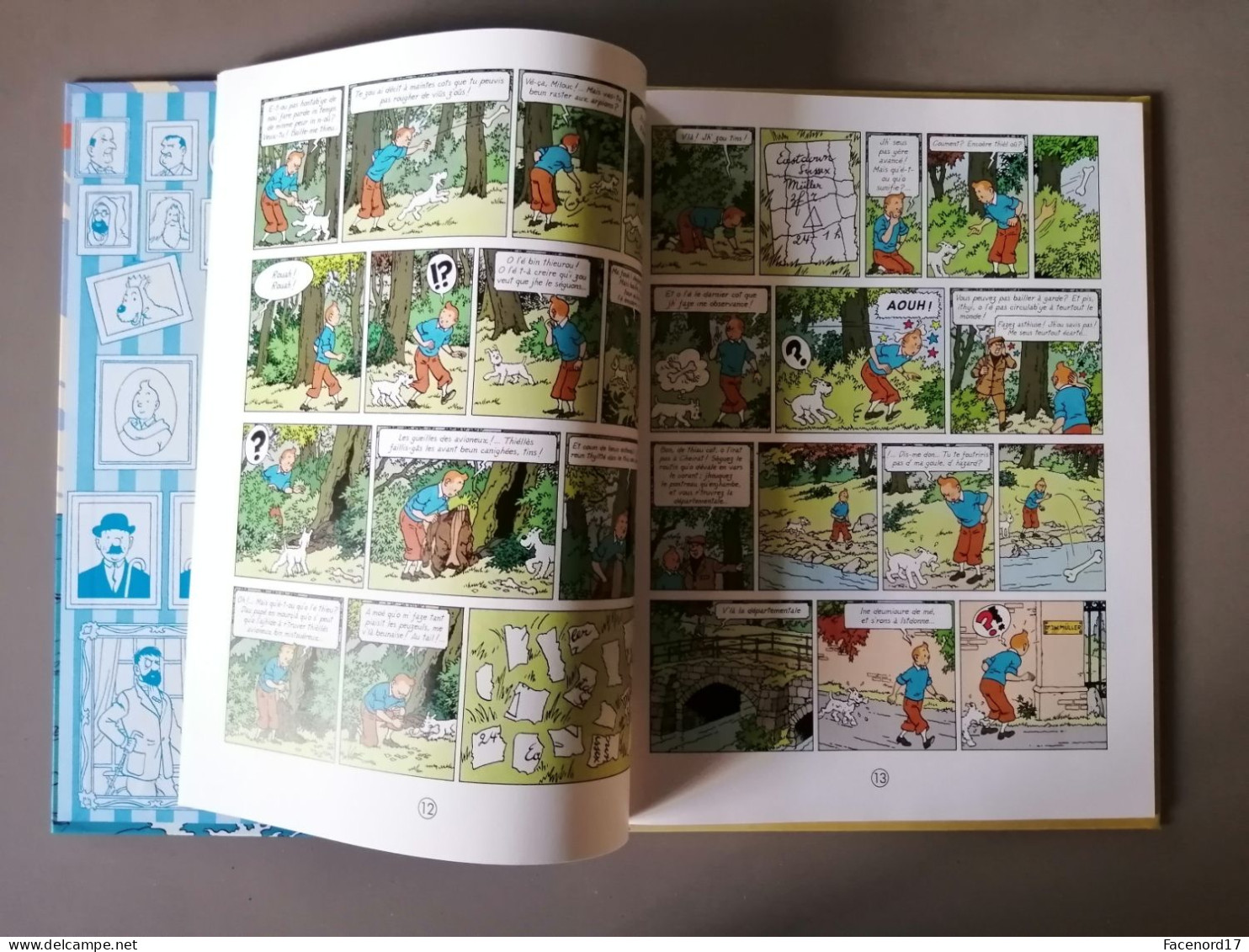 Album Les Désaventures De Tintin L'ilâte Nègue En Langue Saintongeaise - Fumetti & Mangas (altri Lingue)