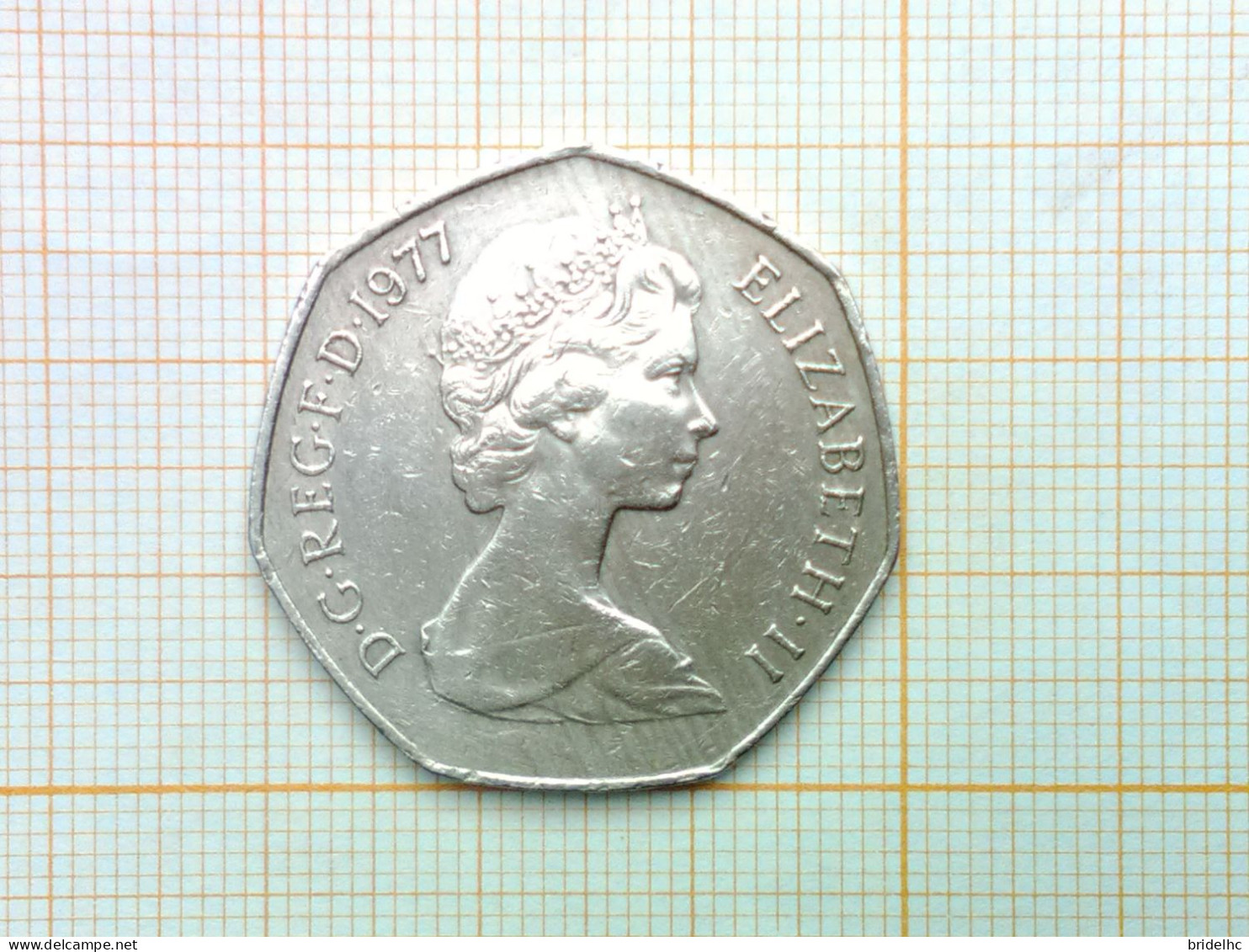 Grande Bretagne Elisabeth II 1977 50 New Pence - 50 Pence