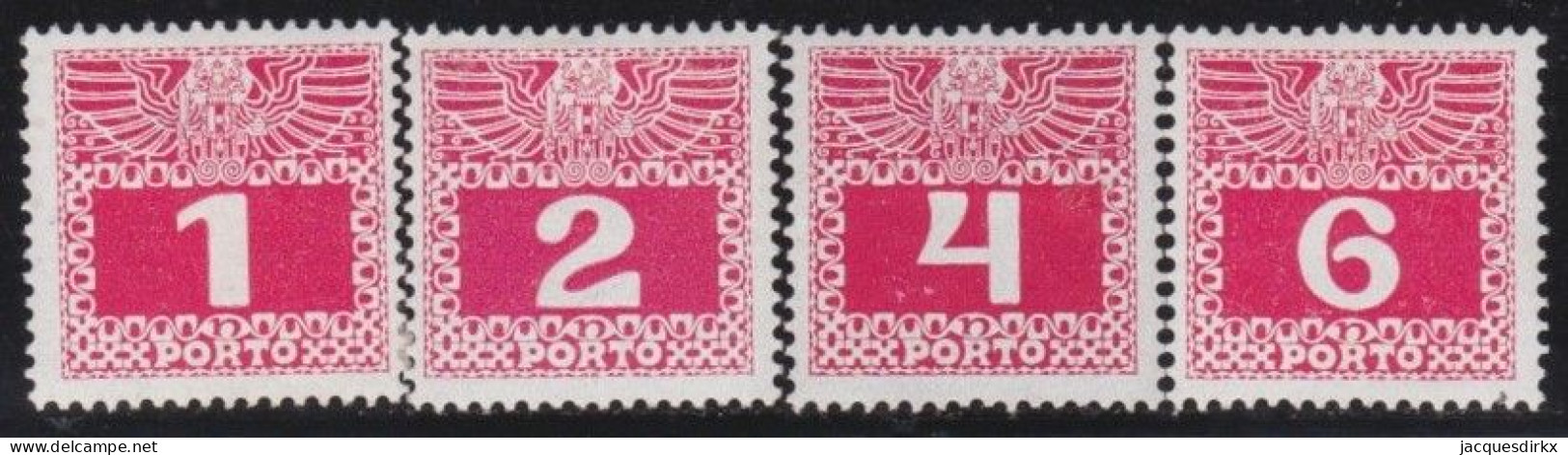 Österreich   .    Y&T    .   Taxe  34/37    .   *       .    Ungebraucht Mit Gummi - Postage Due