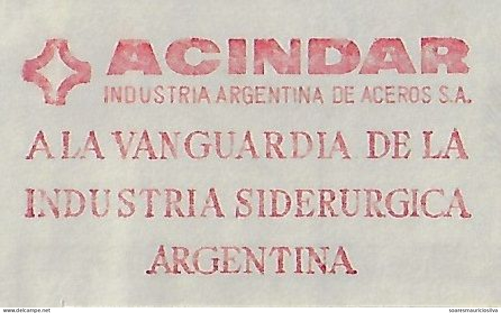 Argentina 1972 Cover From Buenos Aires Meter Stamp Hasler F66/F88 Slogan Steelworks ACINDAR Argentine Steel Industry - Covers & Documents