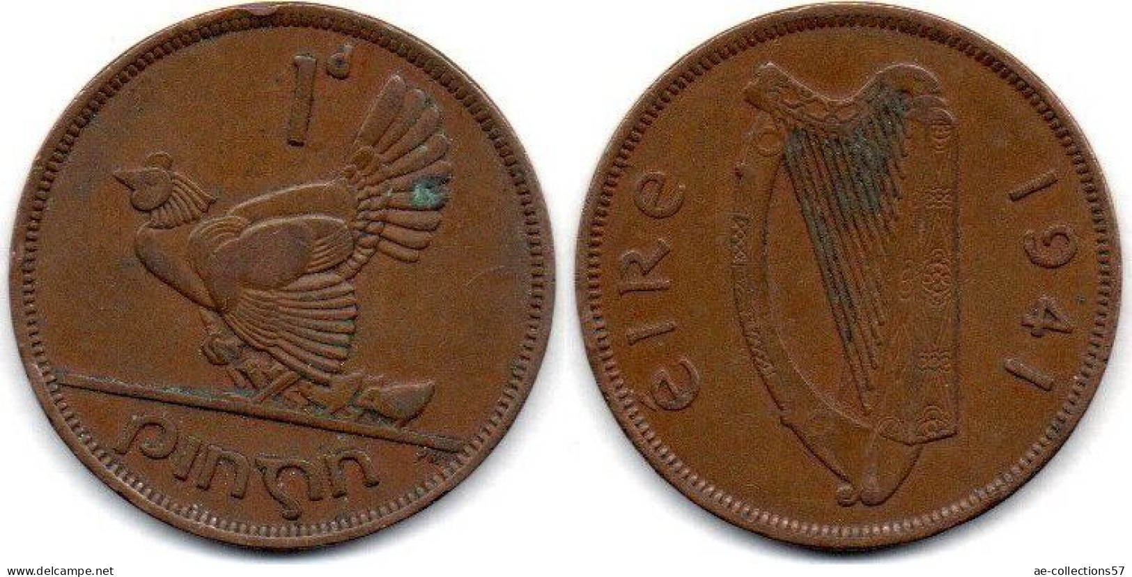 MA 24619  / Irlande - Irland - Eire 1 Penny 1941 TB - Ierland