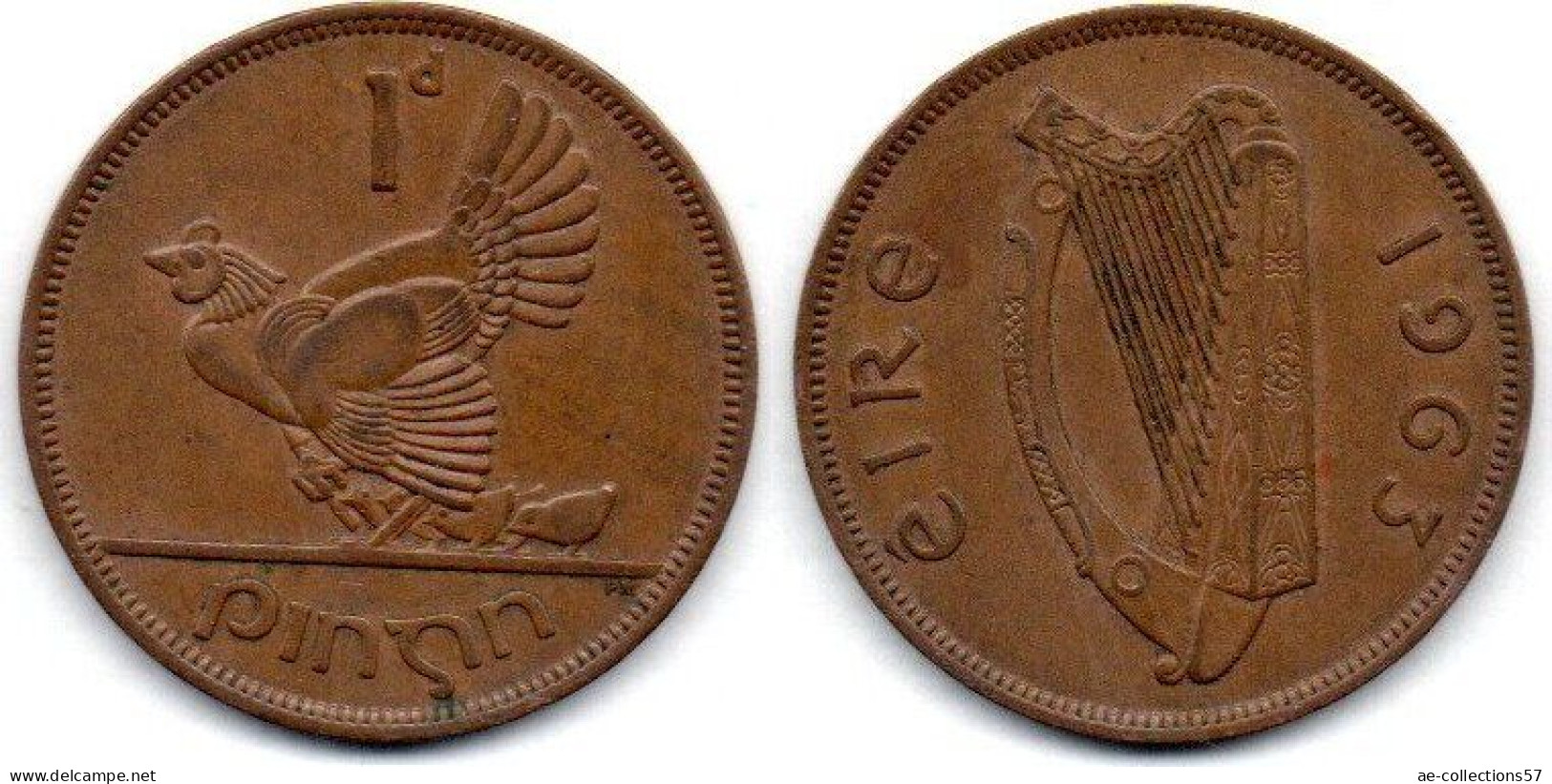 MA 24628  / Irlande - Irland - Eire 1 Penny 1963 TTB - Irlande