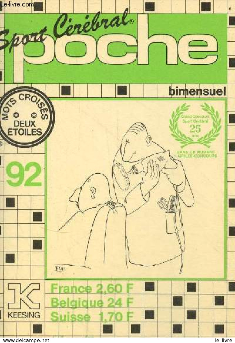 Sport Cérébral Poche N°92 - Mots Croisés Deux étoiles. - Collectif - 0 - Giochi Di Società