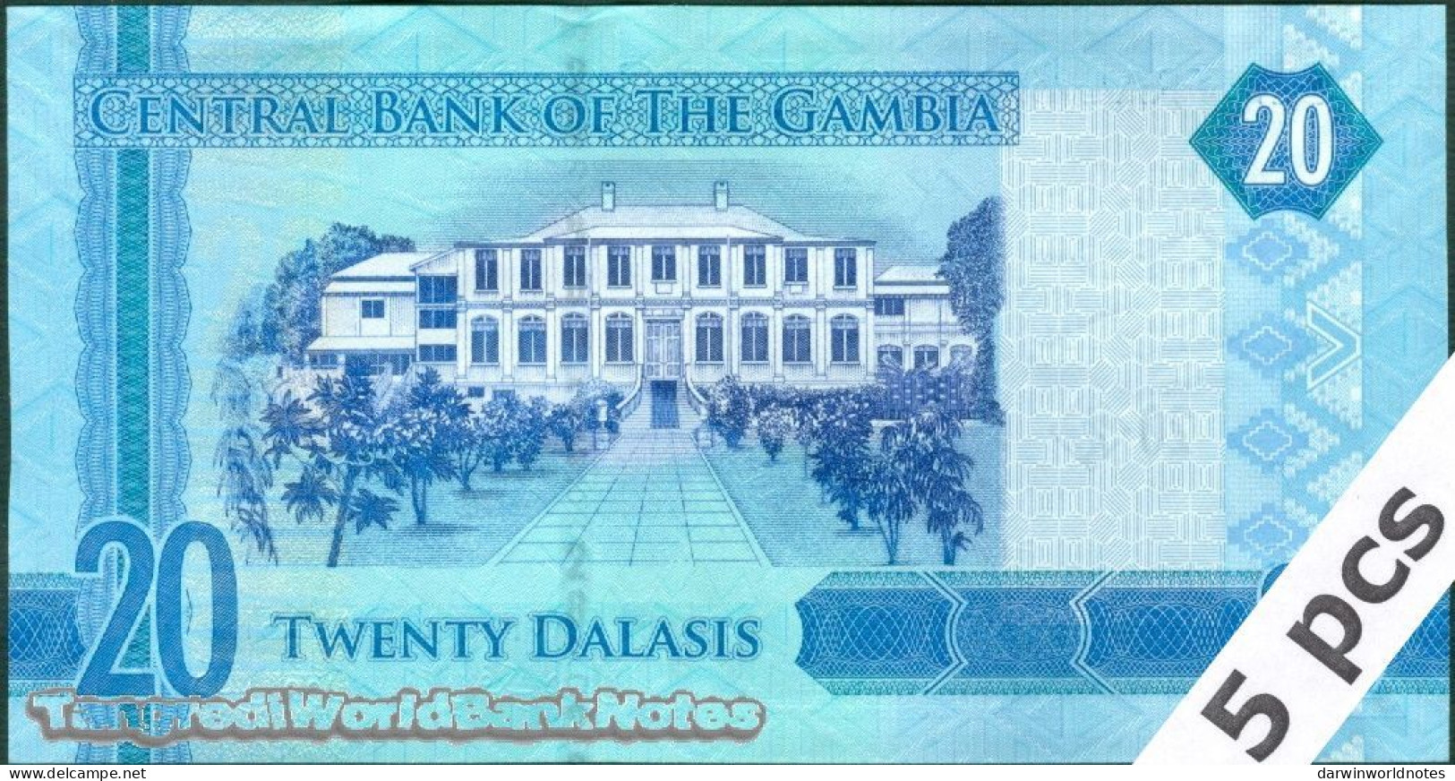 DWN - GAMBIA P.33 - 20 Dalasis ND (2015) UNC - Various Prefixes - DEALERS LOT X 5 - Gambie