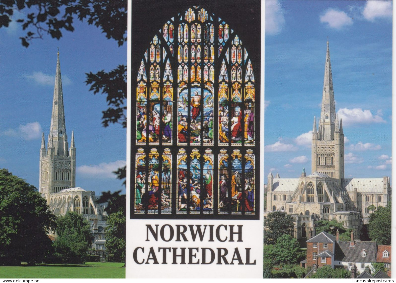 Postcard Norwich Cathedral Norfolk My Ref B26213 - Norwich