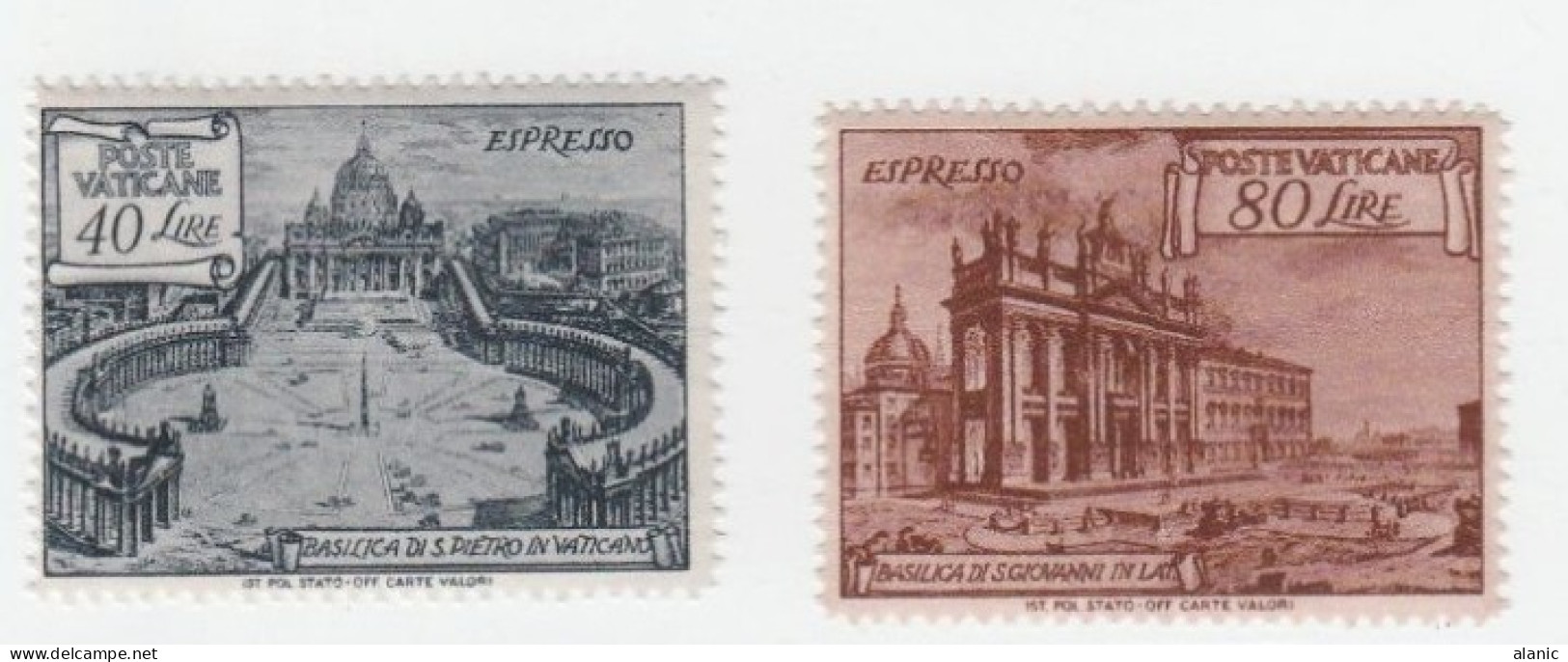 VATICAN- EXPRES  N°11/12 ** PAIRE(NSC) TBE - Eilsendung (Eilpost)