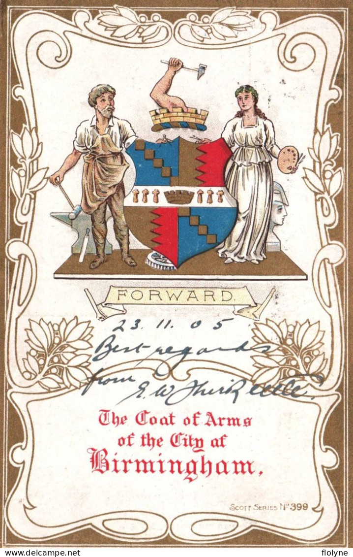 Birmingham - The Coat Of Arms Of The City - Blason Armoiries - Angleterre England - Birmingham