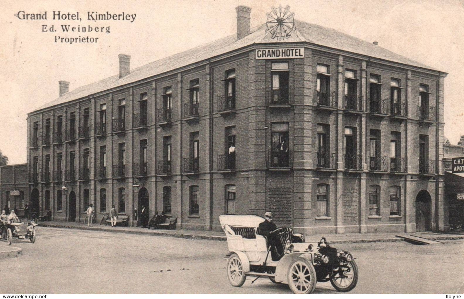 Kimberley - Grand Hôtel Ed. WEINBERG Proprietor - Automobile Voiture Auto Ancienne - Afrique Du Sud South Africa - South Africa