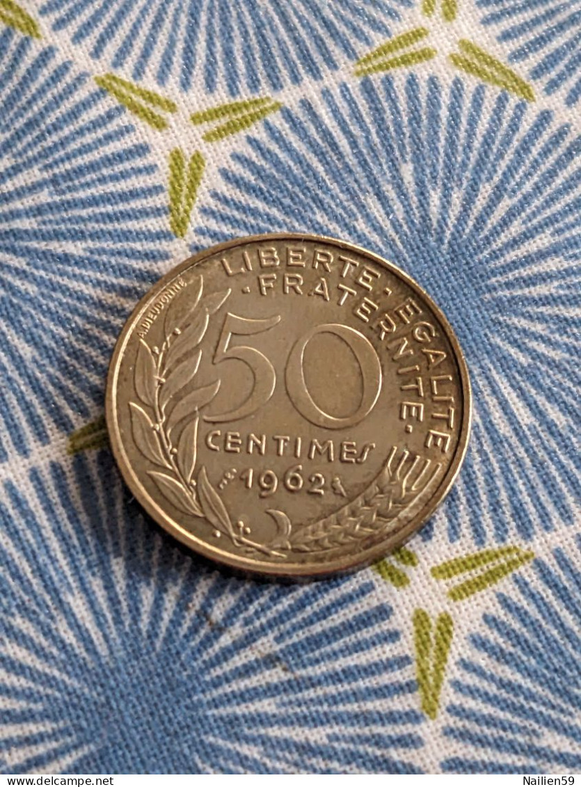 Pièce 50 Centimes Marianne 1962 TTB - 50 Centimes