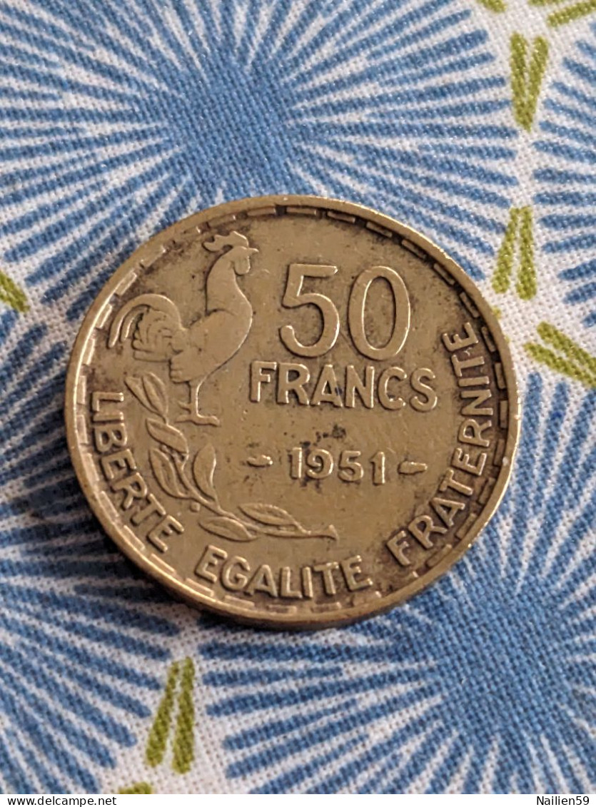 Pièce  50 Francs Giraud TB 1951 - 50 Francs