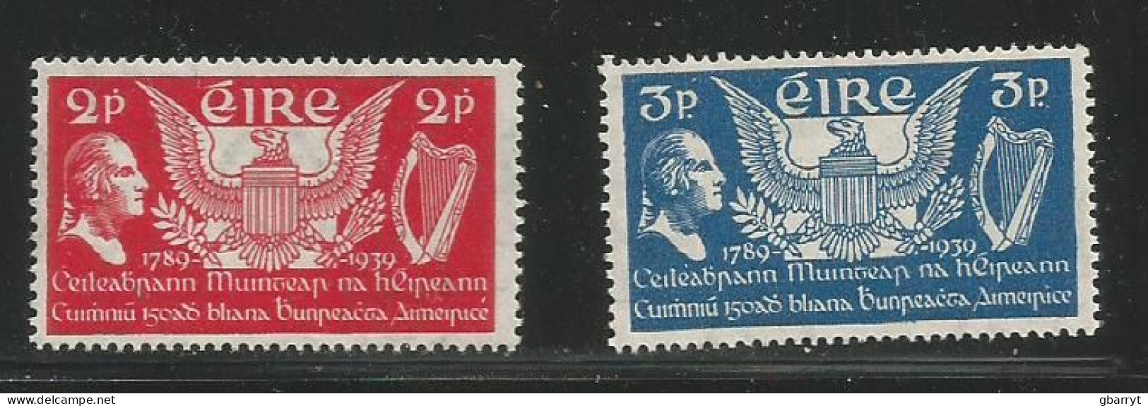 Republic Of Ireland Scott #103 - 104 MLH VF............................................w68 - Neufs