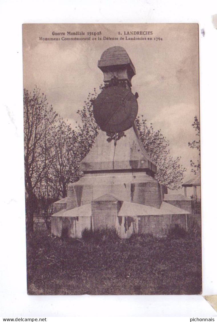 59 LANDRECIES   Guerre Mondiale 1914 Monument De La Defense De 1794 - Landrecies