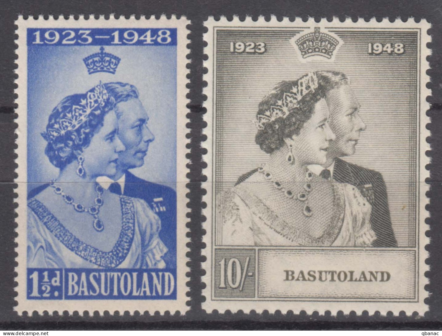 Basutoland 1948 Royal Silver Wedding Jubilee, Mint Never Hinged - 1933-1964 Colonie Britannique