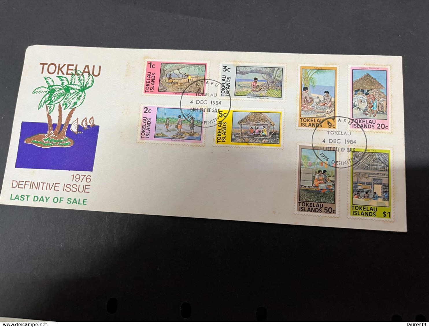 3-9-2023 (4 T 9) Tokelau - 1984 - Fish + Definitive Issues (2 Covers) - Tokelau