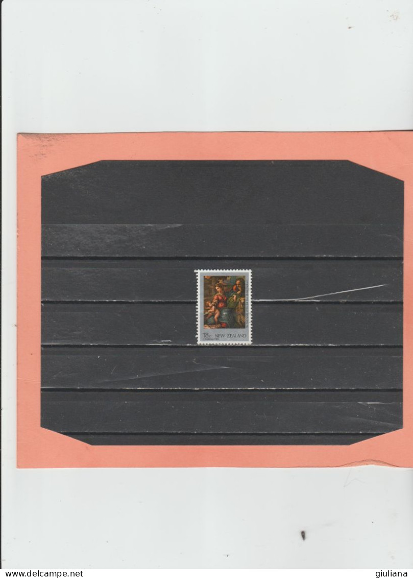 N. Zelanda  1983 -  "Noel. Papier Avec Fils De Soie. Tableau La Sainte Famille Au Chene" - 18c Used Multicolore - Used Stamps
