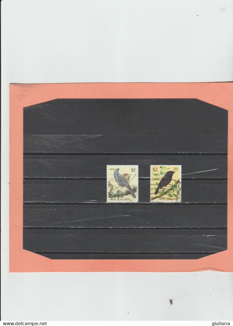 N. Zelanda  1985 -  "Serie Courante. Oiseaux. Multicolores" - Serie Completa Used - Used Stamps