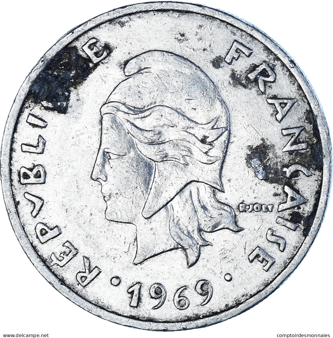 Monnaie, Polynésie Française, 20 Francs, 1969 - Polynésie Française