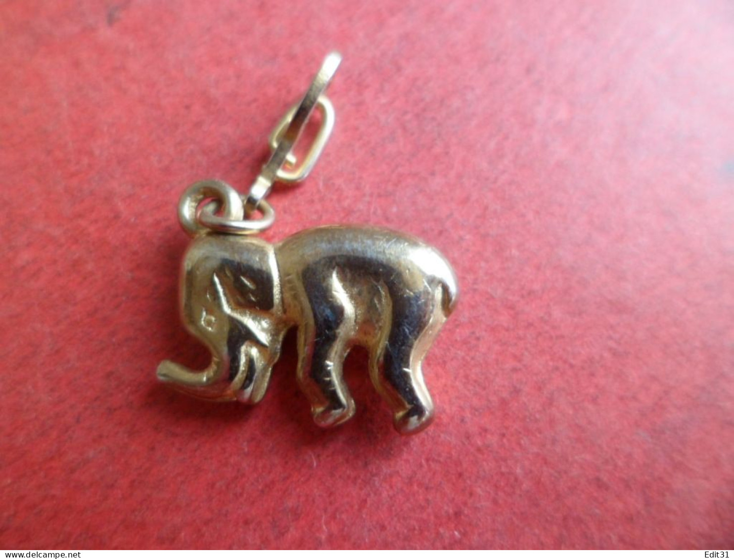 Pendentif Animal : Elephant - Cuivre - - Anhänger