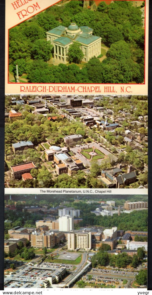 Etats-Unis - Dépliant De 14 Photos De La Ville - Hello From Raleigh-Durham-Chapel Hill, N.C. - Chapel Hill