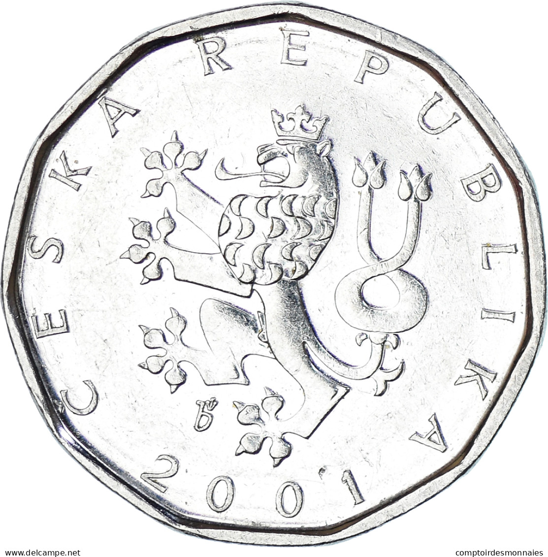 Monnaie, République Tchèque, 2 Koruny, 2001 - Tsjechië