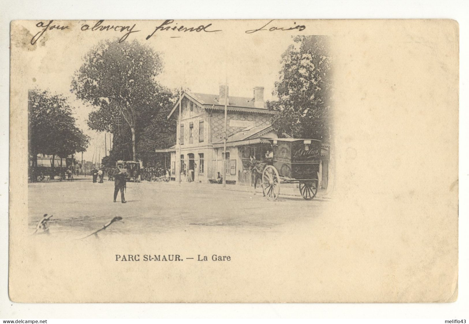 94/ CPA 1900 - Parc St Maur - La Gare - Saint Maur Des Fosses