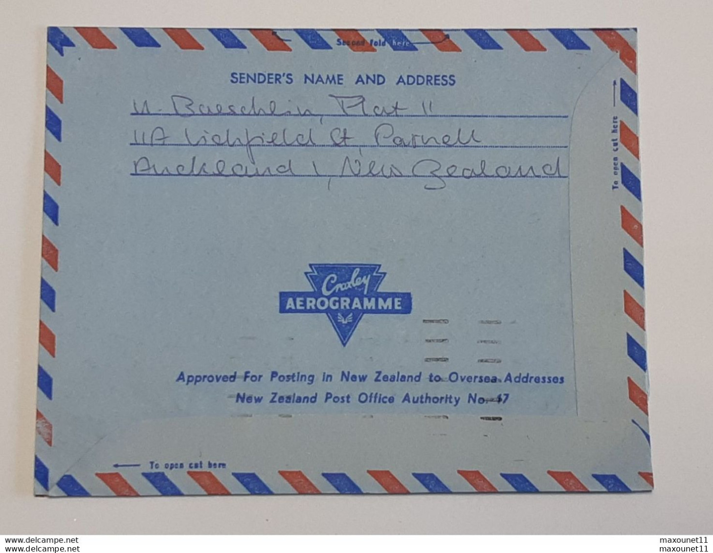 Timbre De Nouvelle-Zélande  - New Zealand Sur Aérogramme Envoyé De Auckland Vers Dietikon .. Lot120A . - Cartas & Documentos