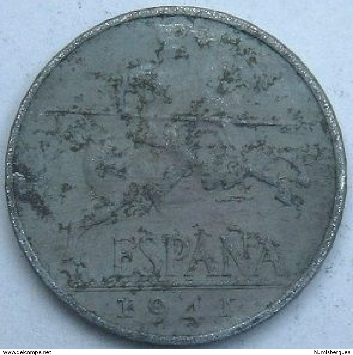 Pièce De Monnaie 10 Centimos 1941 - 10 Centesimi