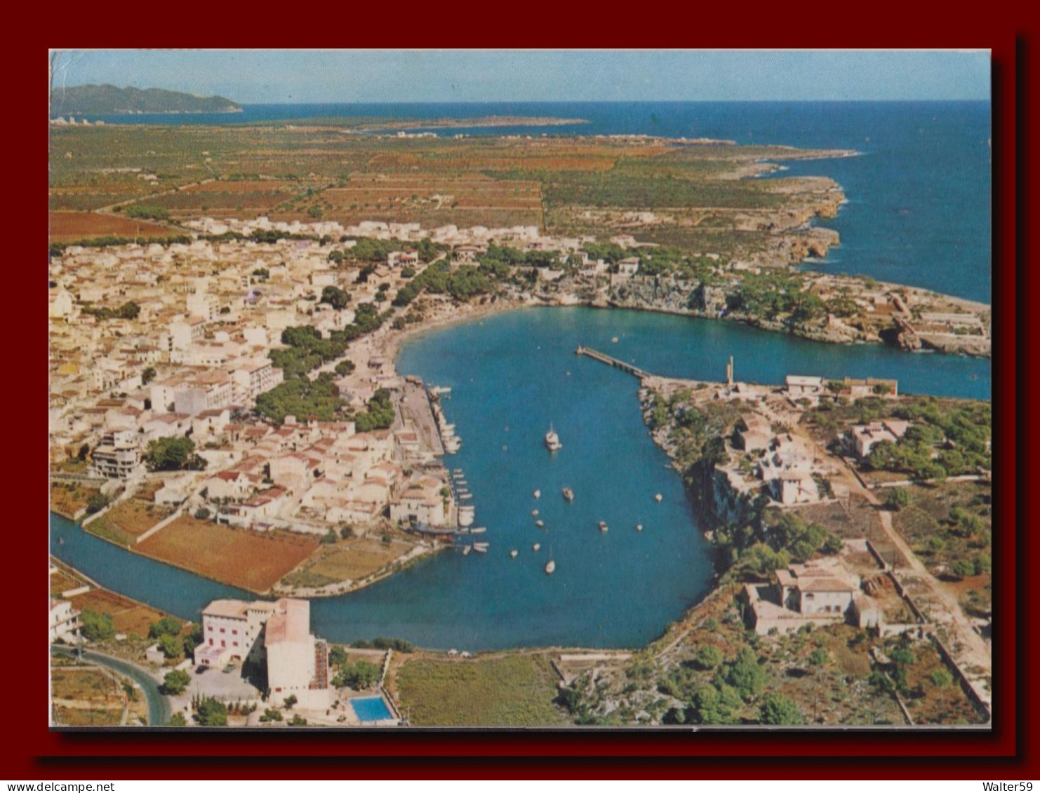 1969 Espana Spain Tarjeta De Porto Cristo A Mallorca Dirigida A Escocia 2scans Postcard - Other & Unclassified