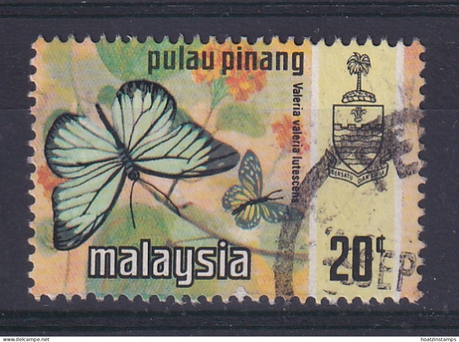 Malaya - Penang: 1971/78   Butterflies   SG81    20c   [Litho]   Used - Penang