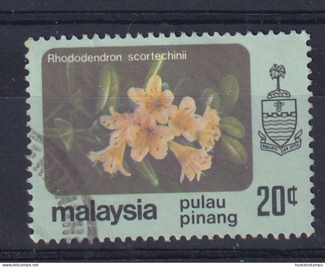 Malaya - Penang: 1979   Flowers    SG91    20c    Used - Penang