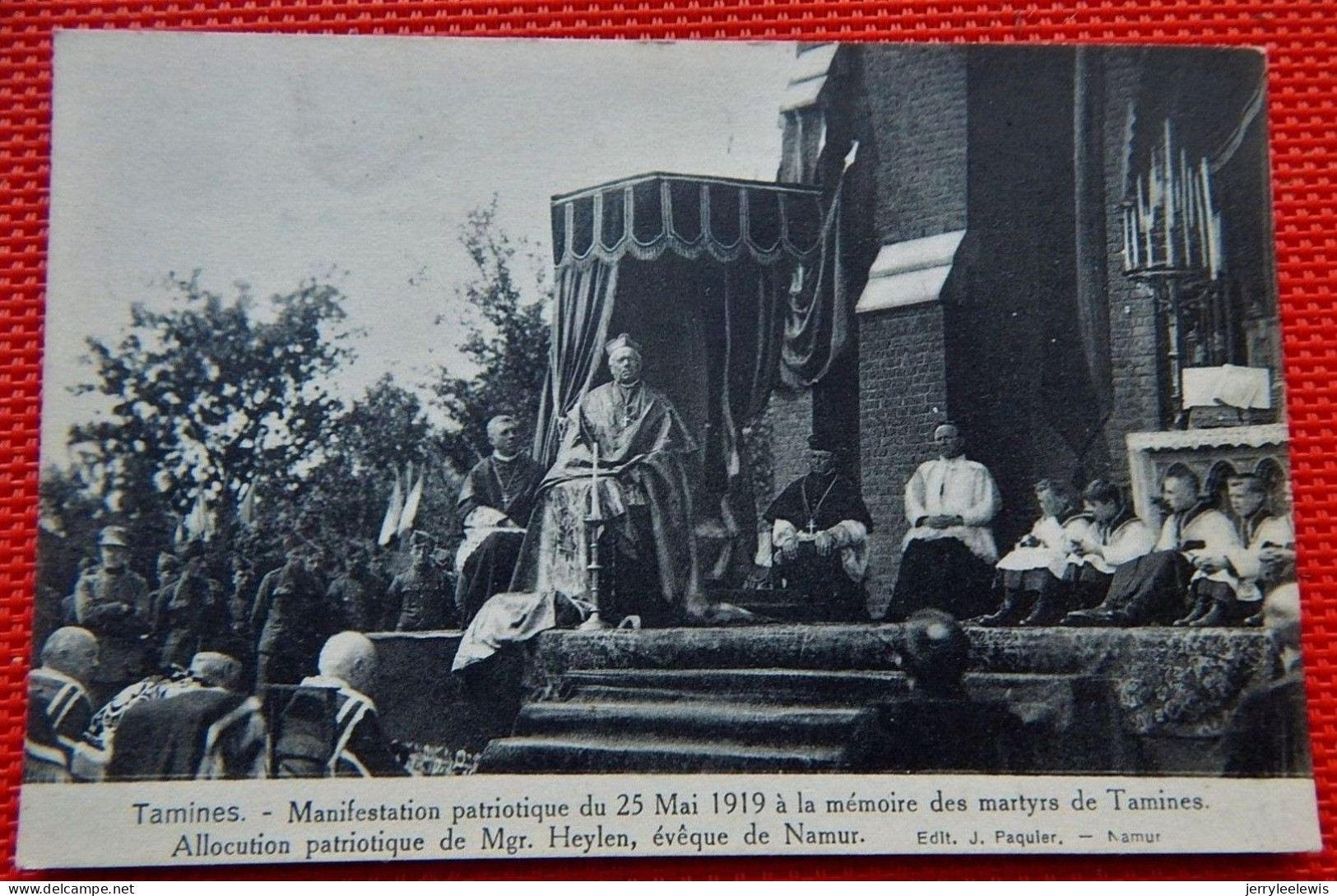 TAMINES  - Manifestation Patriotique Du 25 Mai 1919 à La Mémoire Des Martyrs De Tamines - Défilé Du Cortège - Sambreville