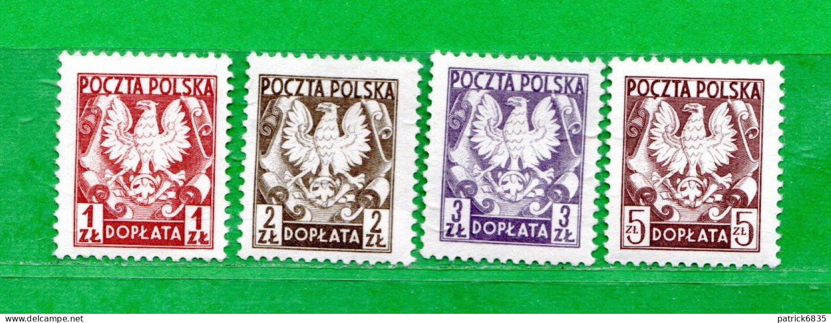 (N) POLONIA ** - SEGNATASSE - TAXE - 1980 -  Yv. 146 à 149 .  MNH** Come Scansione - Taxe