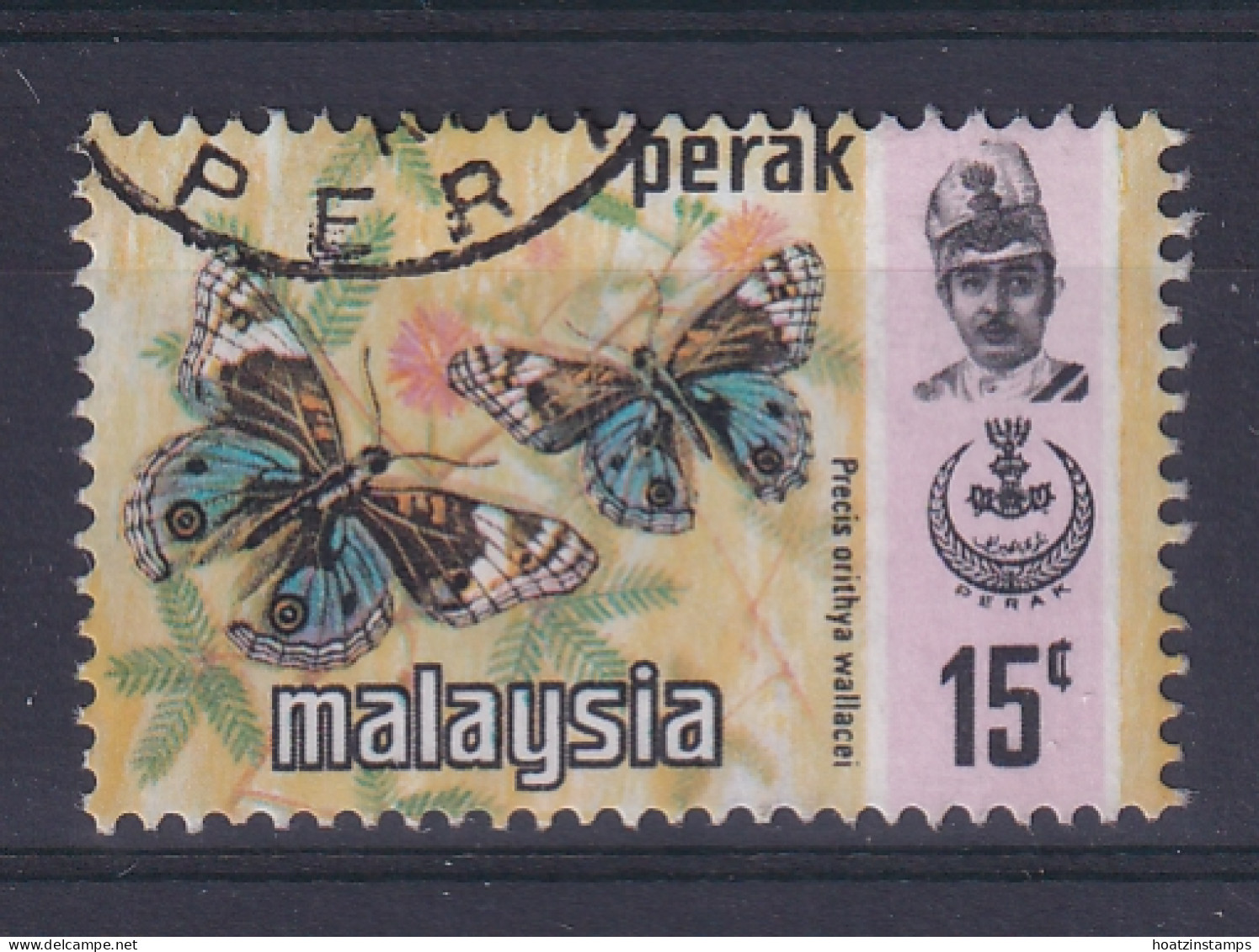 Malaya - Perak: 1971/78   Butterflies   SG182    15c   [Photo]   Used - Perak