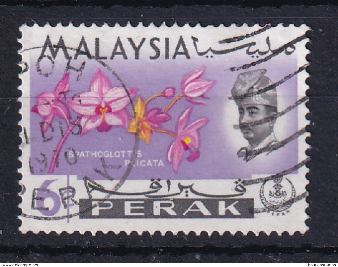 Malaya - Perak: 1965   Flowers   SG166    6c   Used - Perak