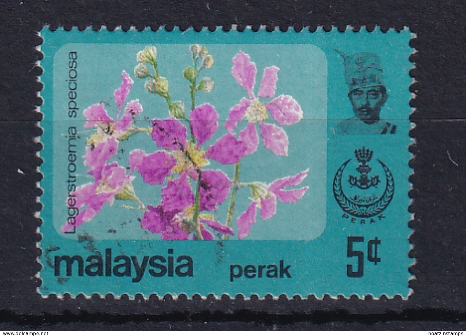 Malaya - Perak: 1983/84   Flowers   SG193    5c  [No Wmk]   Used - Perak