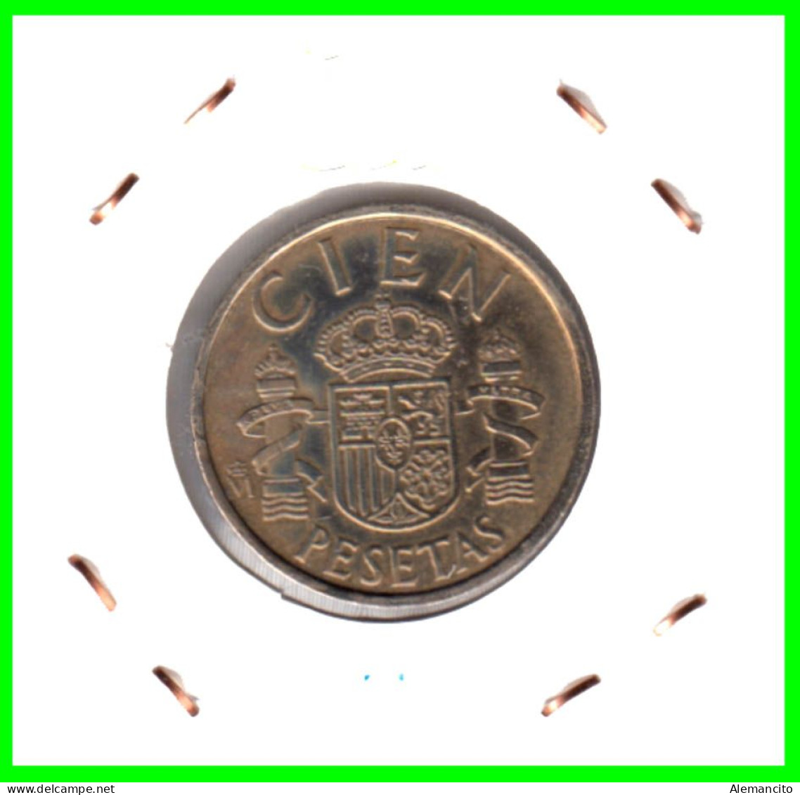 ESPAÑA  ( EUROPA ) -  MONEDA DE 100 Ptas. JUAN CARLOS I REY (COMPOSICIÓN: BRONCE, ALUMINIO, Y HIERRO, -DEL AÑO 1982 - 100 Pesetas