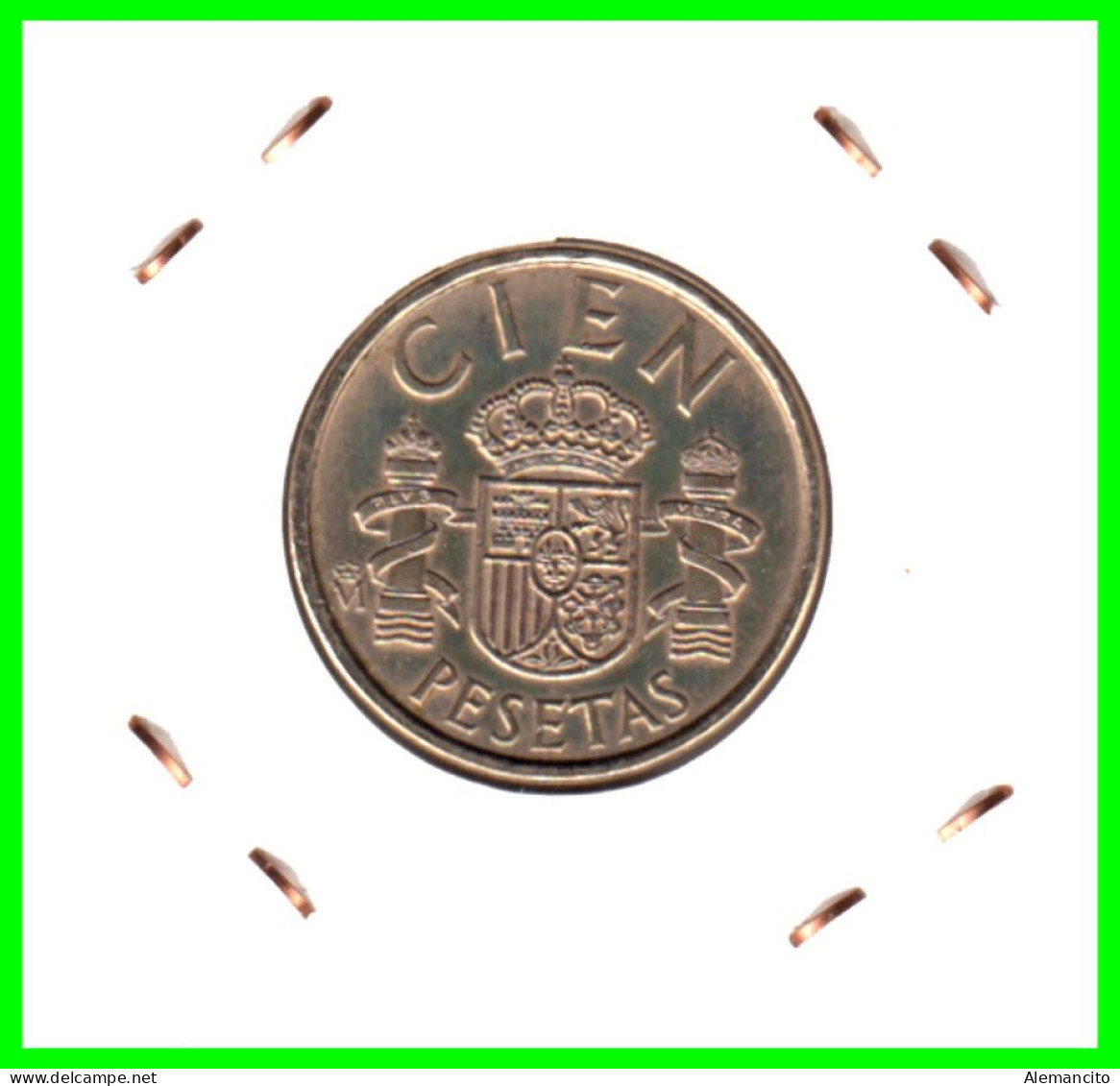 ESPAÑA  ( EUROPA ) -  MONEDA DE 100 Ptas. JUAN CARLOS I REY (COMPOSICIÓN: BRONCE, ALUMINIO, Y HIERRO, -DEL AÑO 1986 - 100 Pesetas