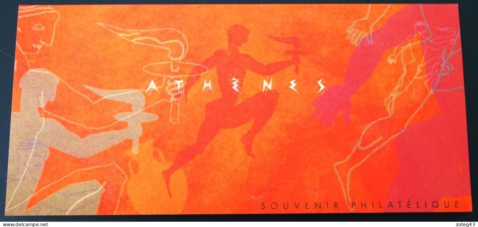 2004 FRANCE BF 74 Ou Bs 2 Jeux Olympiques  ATHENES Passage Flamme Olympique à Paris Cachet Spécial Sonderstempel - Summer 2004: Athens