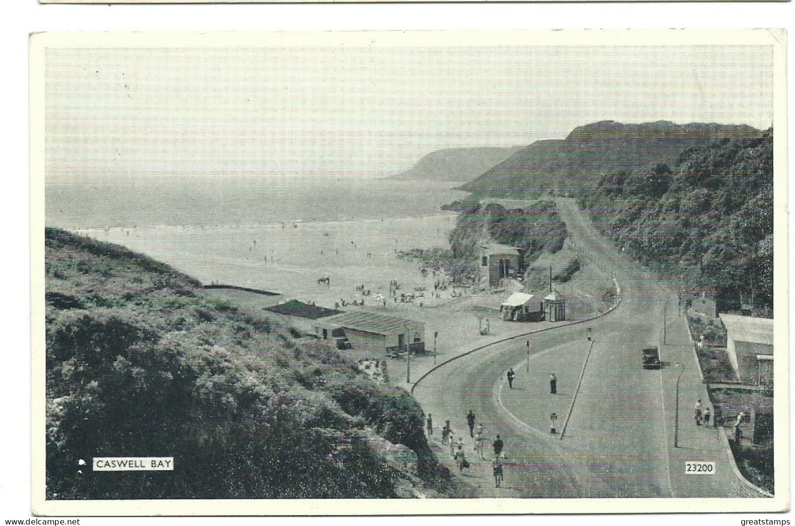 Postcard Wales Swansea Caswell Bay Unused Salmon - Zu Identifizieren