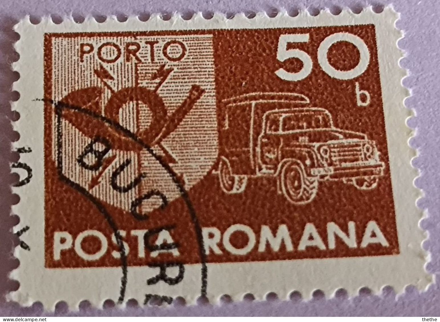ROUMANIE - Camion Postal Et Cor Postal - Portomarken