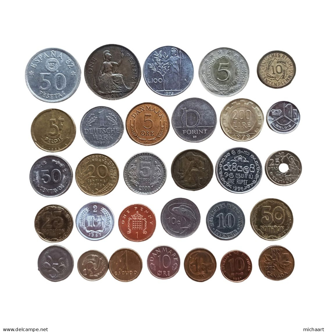 Coins Of The World 30 Coins Lot Mix Foreign Variety & Quality 02811 - Sammlungen & Sammellose