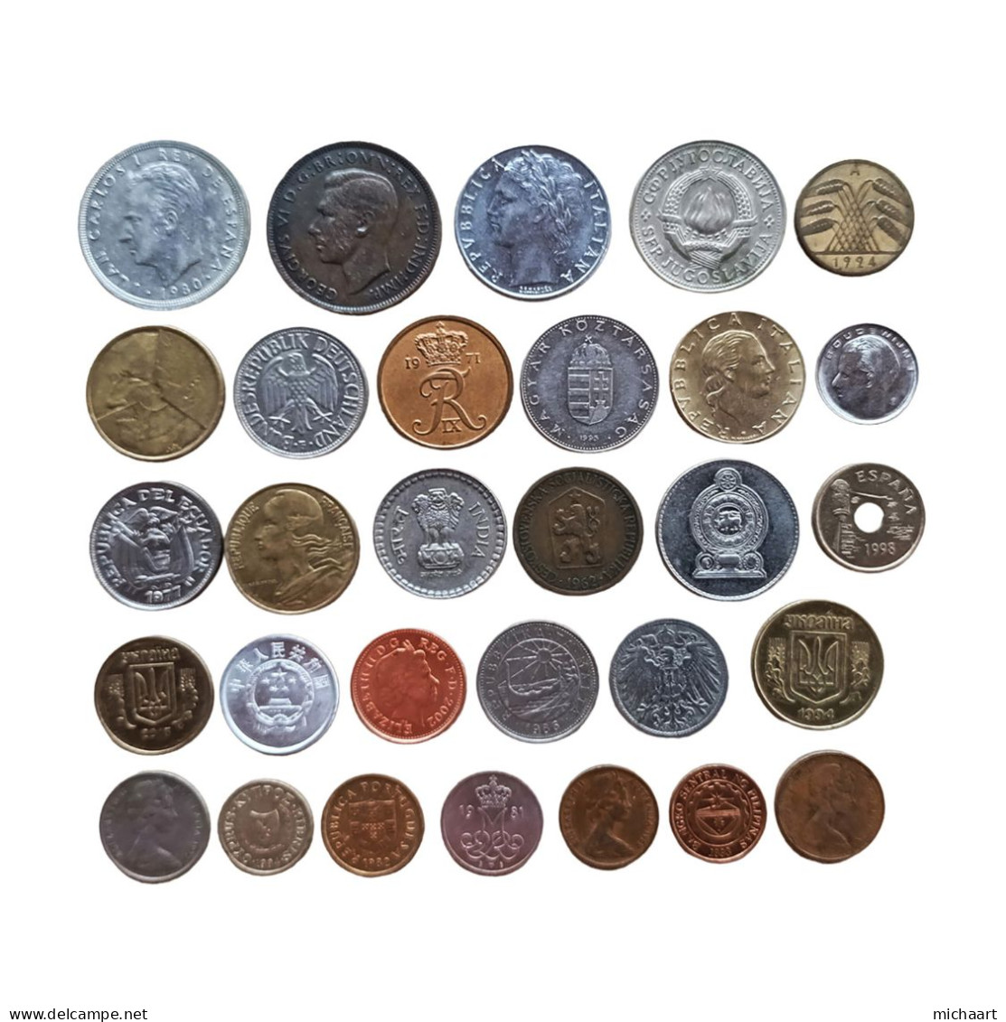 Coins Of The World 30 Coins Lot Mix Foreign Variety & Quality 02811 - Collections & Lots