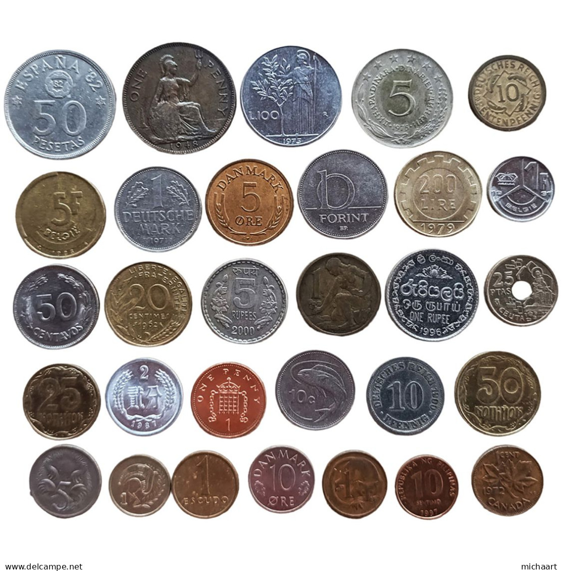 Coins Of The World 30 Coins Lot Mix Foreign Variety & Quality 02811 - Sammlungen & Sammellose