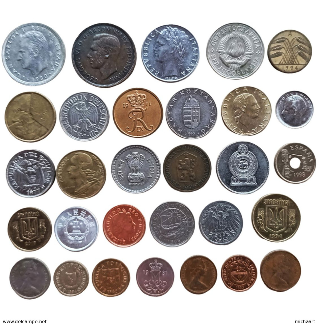 Coins Of The World 30 Coins Lot Mix Foreign Variety & Quality 02811 - Collections & Lots