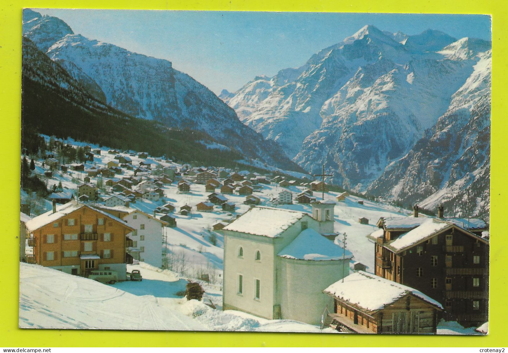 Valais GRÄCHEN WALLIS Brunegghorn Weisshorn Matterhorn VOIR ZOOM VW Käfer Combi VOIR DOS En 1969 - Grächen